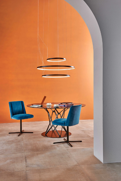 EMBRASSE MOI - Upholstered with 4-spoke base fabric chair by ESTEL GROUP - view 3